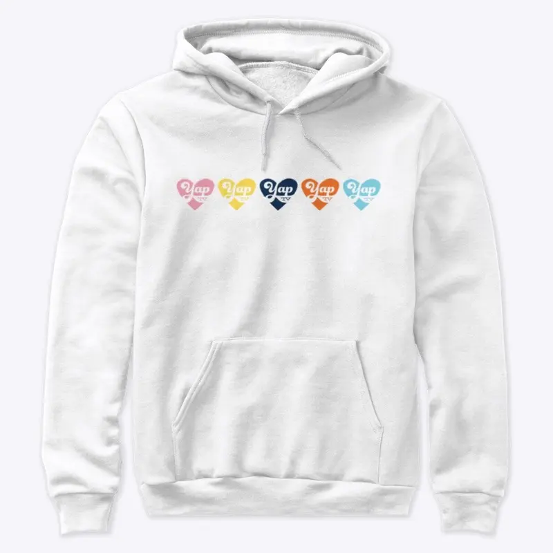 Rainbow Heart Yap TV Logo Hood